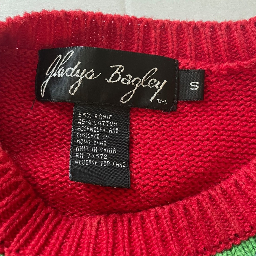 Colorful Vintage Funky Gladys Bagley Sweater Small - Picture 2 of 10